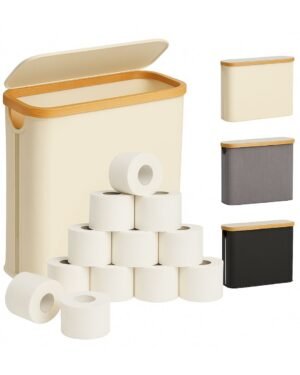 Porta Rollo de Papel Higiénico de Bambú